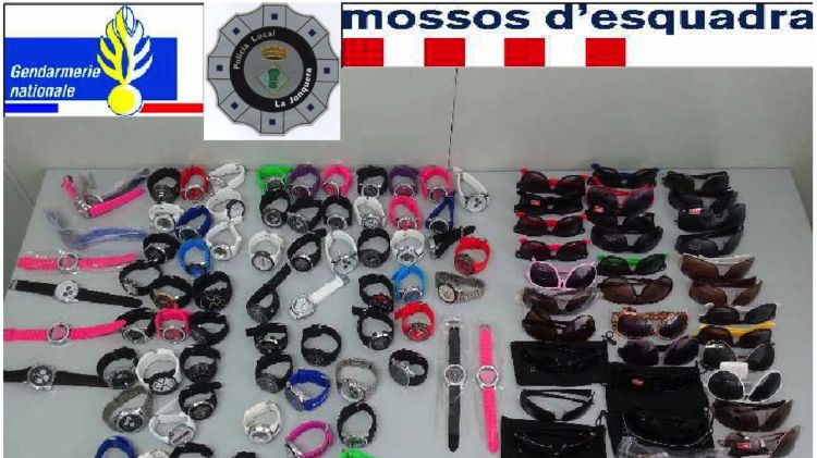 El material que els tres cossos policials van interceptar durant aquest dispositiu especial transfronterer © ACN