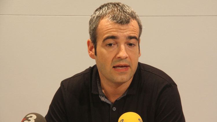 El portaveu parlamentari del grup socialista, Maurici Lucena, avui a Girona © ACN