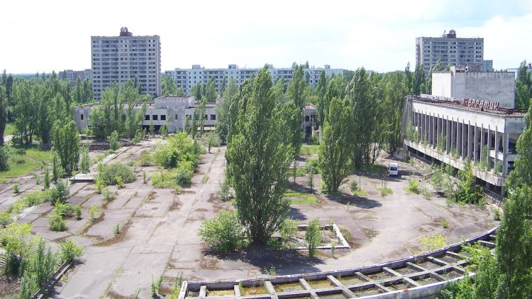 Plaça principal de Pripyat completament deserta © Steven McNeil