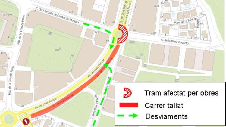 Aquesta és la zona objecte del reasfaltatge