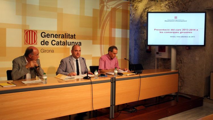 Presentació del curs 2013-2014 amb el director dels serveis territorials d'Ensenyament a Girona, Albert Bayot © ACN