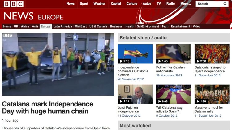 Pàgina de la BBC que allotja el reportatge