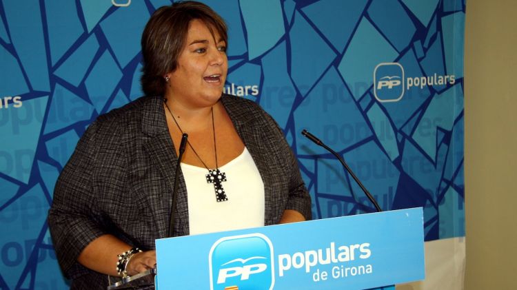 La diputada del PP per Girona, Concepció Veray, aquesta tarda © ACN