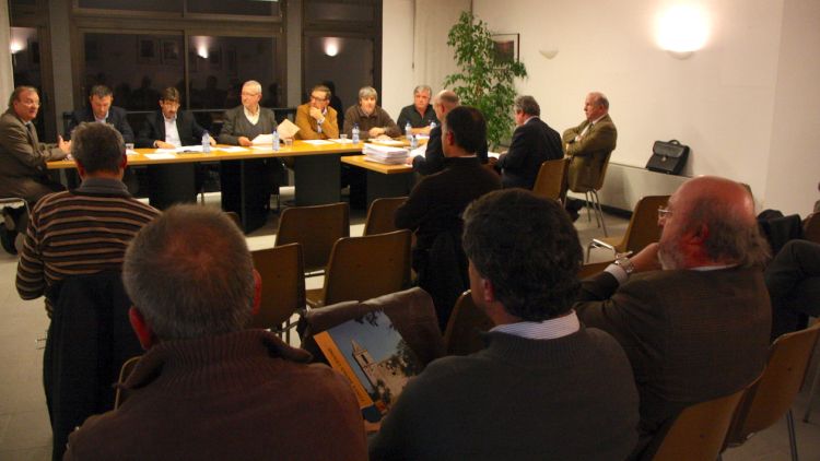 Un moment de la junta general del Consorci de la Costa Brava d'avui © ACN