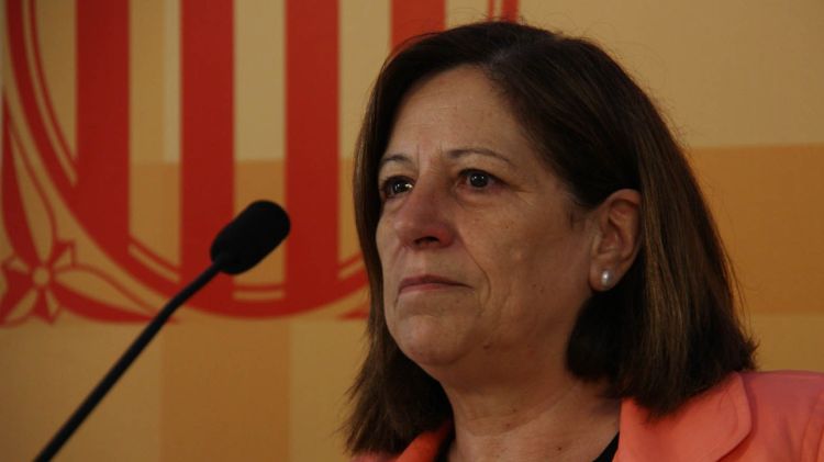 La consellera d'Acció Social i Ciutadania, Carme Capdevila, aquest divendres a Girona © ACN