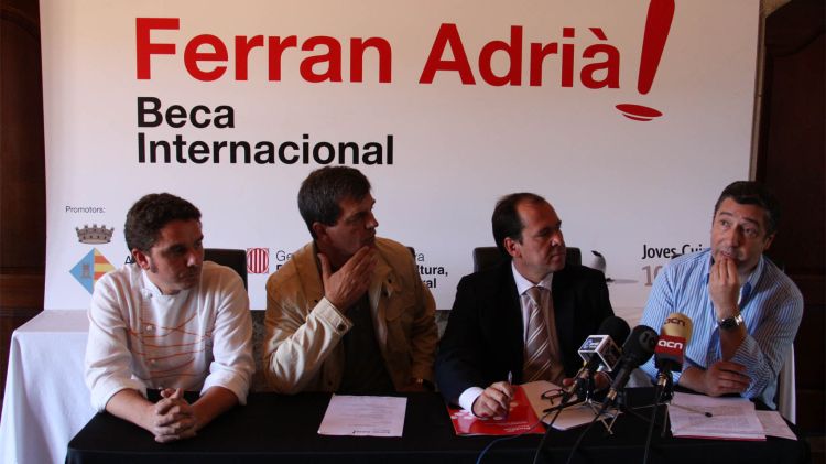 D'esquerra a dreta: Jordi Jacas, Estanis Puig, Ferran Bienert i Joan Roca © ACN