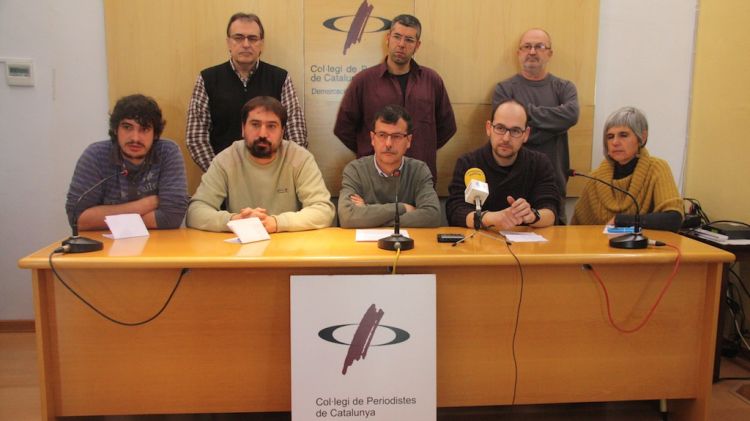 Alguns dels regidors signants del Manifest del Gironès © ACN