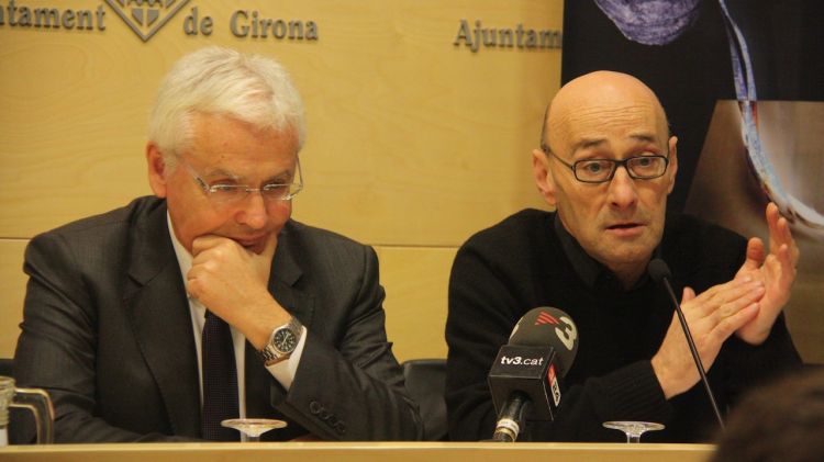 El conseller de Cultura, Ferran Mascarell amb el director del festival, Salvador Sunyer © ACN