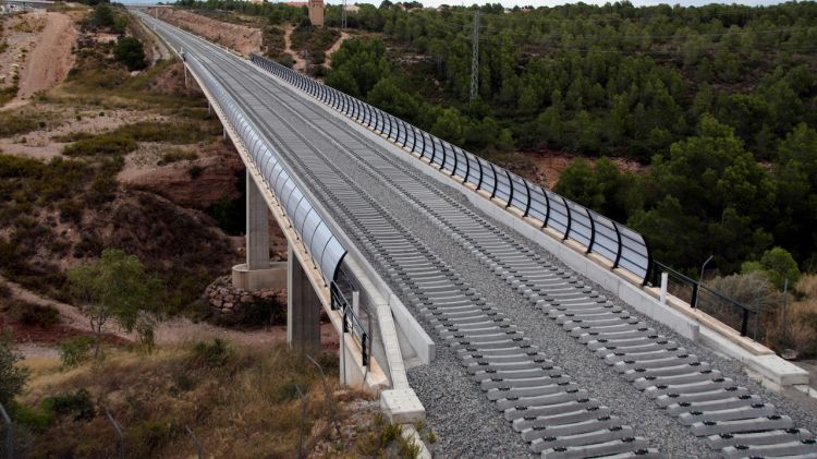 Viaducte del Corredor del Mediterrani a l'Hospitalet de l'Infant © ACN