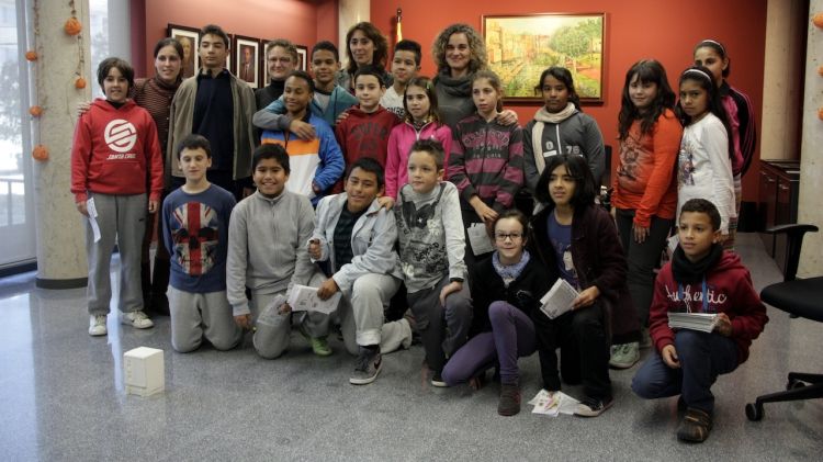 Alumnes de primària que han participat en la segona sessió del Consell d'Infants © ACN