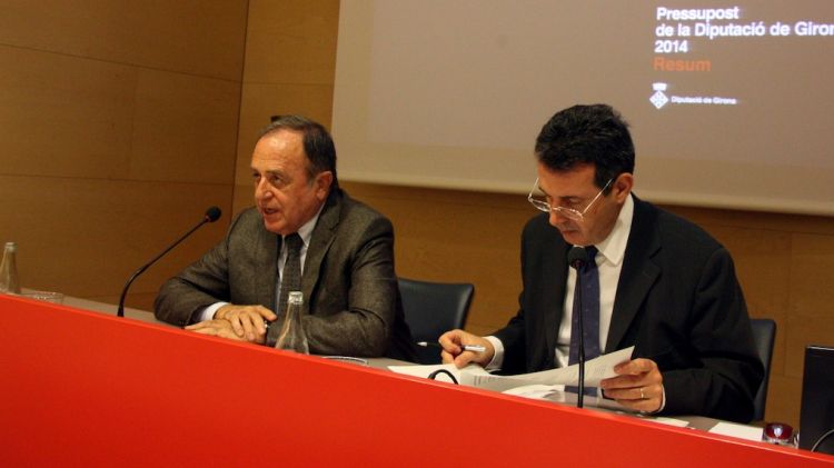 El president Joan Giraut i el vicepresident Miquel Noguer © ACN