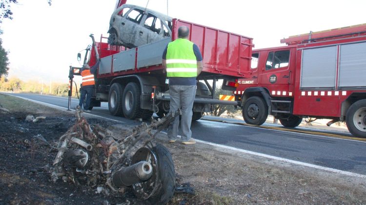 L'accident mortal s'ha produït a la GIV-6024 dins del terme municipal de Masarac © ACN