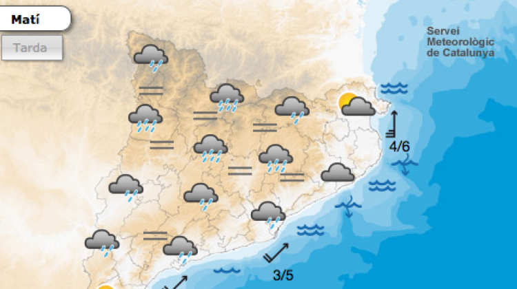 Predicció pel matí del dia de Nadal © SMC