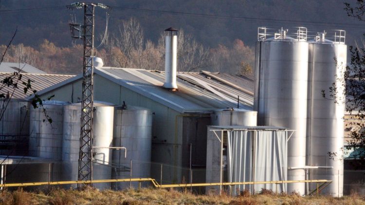 L'explosió de la caldera va deixar malmesa la teulada d'una de les naus de la fàbrica © ACN