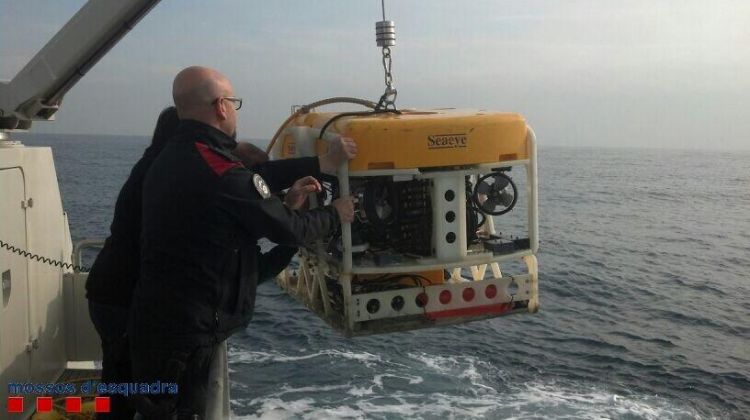 El robot submarí ha localitzat les restes de l'ultralleuger © Mossos d'Esquadra