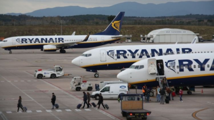 Avions de Ryanair a l'Aeroport de Girona (arxiu) © ACN