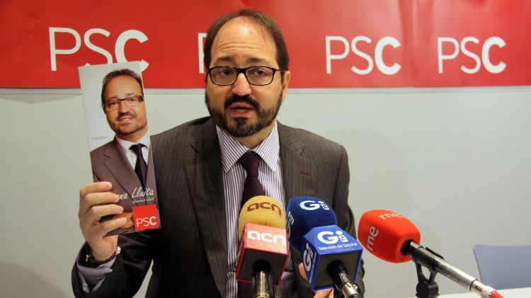 El diputat socialista a Madrid Àlex Sáez ha fet balanç dels dos anys d'activitat parlamentària © ACN