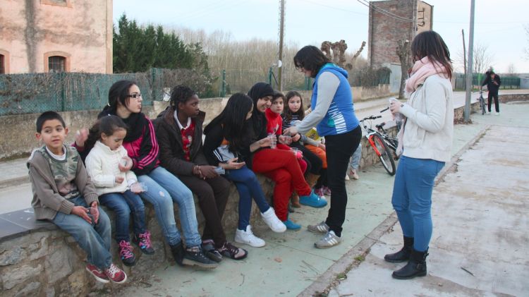 Alguns dels nens i nenes que han participat en el 'Dijous Llarder' de Càritas © ACN