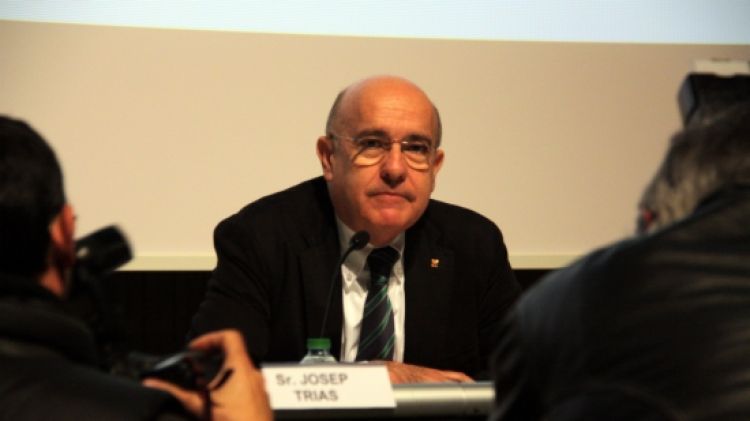 El conseller de Salut, Boi Ruiz, ha celebrat la descoberta feta per Joan Massagué a Girona, on ha clos unes jornades  © ACN