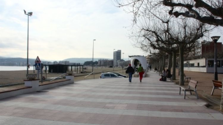 Passeig Marítim de Palamós aquest dimecres a la tarda © ACN