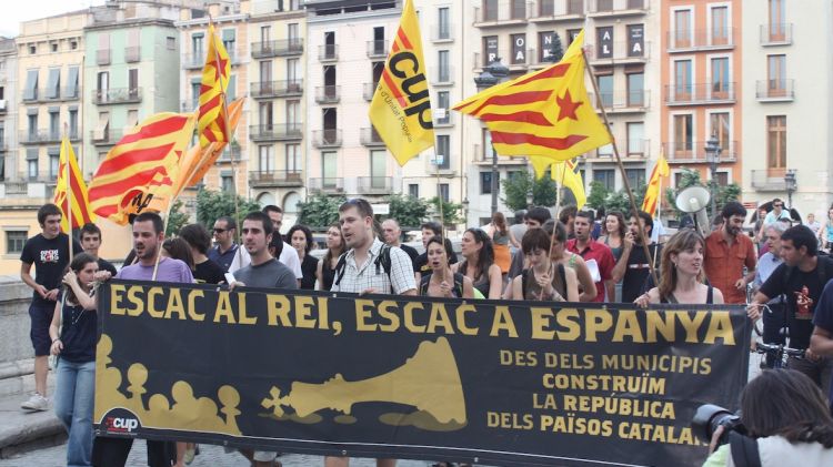Manifestació contra els Borbons a Girona el juny de 2011 (arxiu)