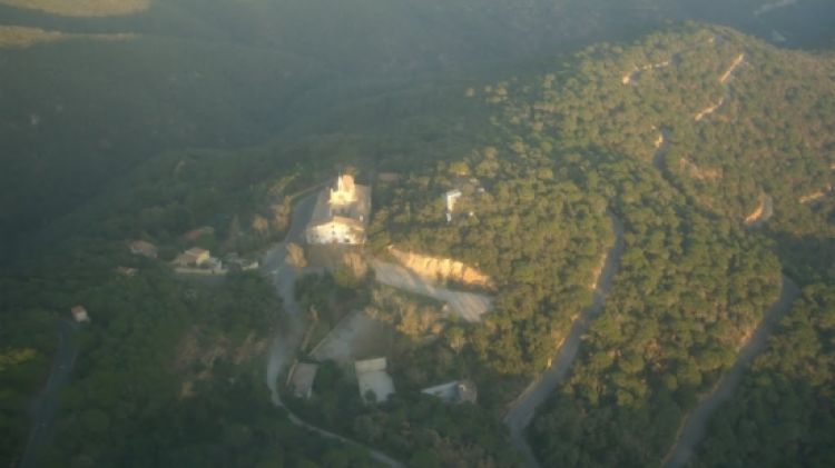 Imatge aèria de la finca de Sant Grau, propietat de l'Ajuntament de Tossa de Mar  © ACN