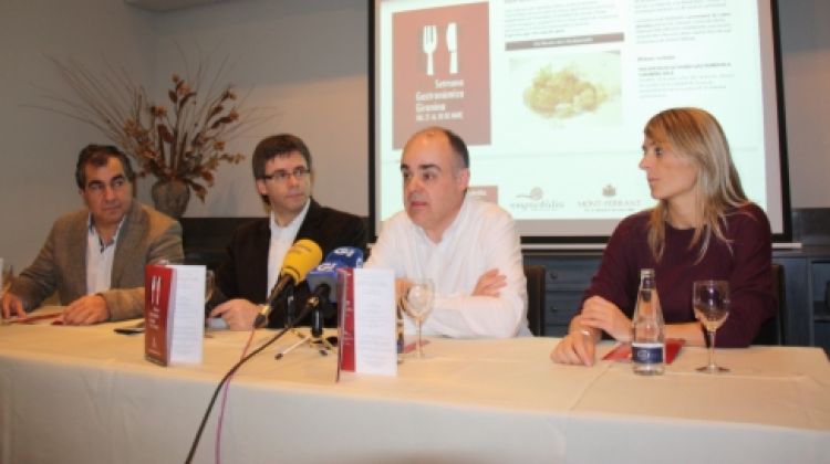 Un instant durant la presentació de la 34a Setmana Gastronòmica Gironina aquest matí © ACN