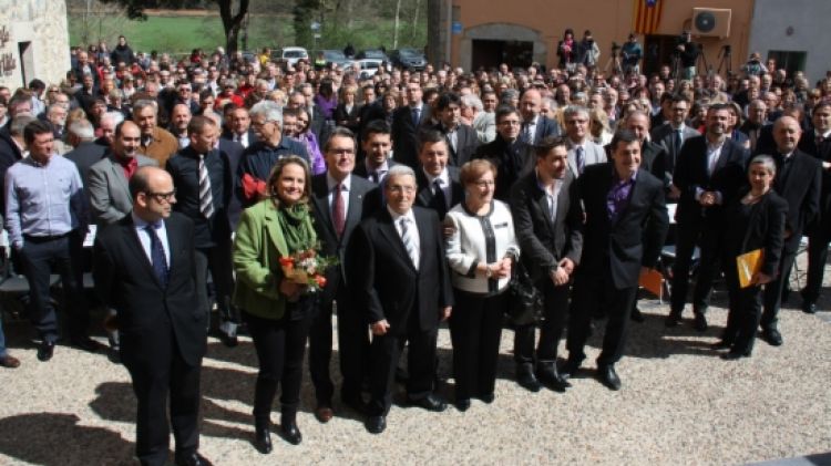 Un instant durant l'acte d'homenatge que s'ha fet en honor a la família Roca © ACN