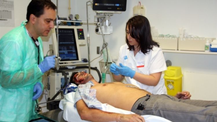 Simulacre a Urgències de l'Hospital Josep Trueta (arxiu) © ACN