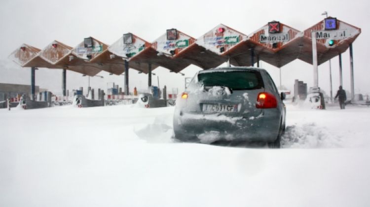La gran nevada va deixar aïllades per carretera i sense llum la majoria de poblacions (arxiu) © ACN