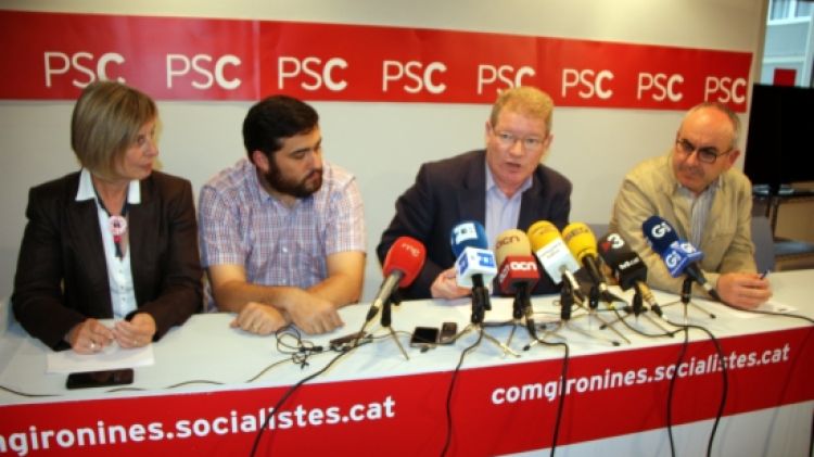 El primer secretari del PSC a Girona, Juli Fernández, aquesta tarda © ACN