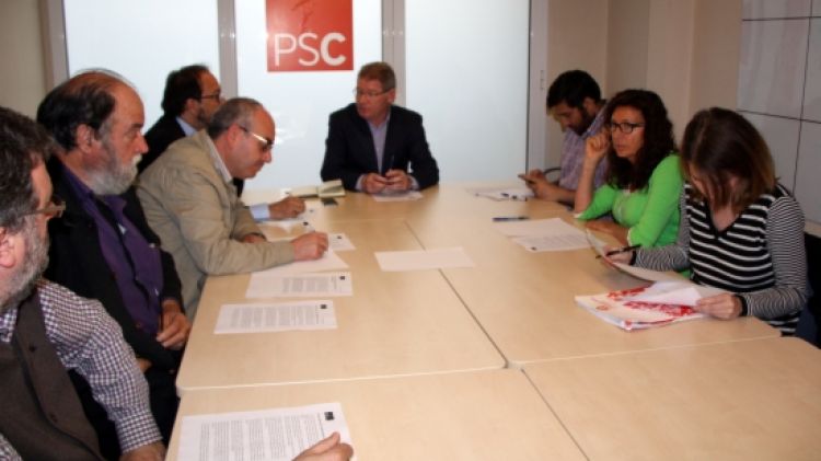 La reunió de l'executiva del PSC gironí, la setmana passada © ACN