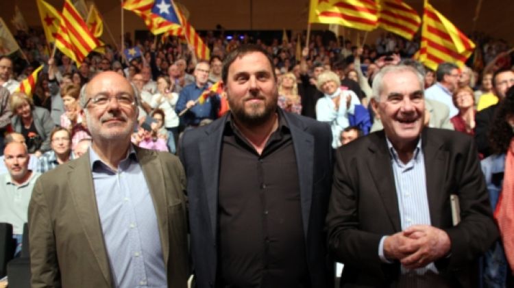 Josep Maria Terricabras, Oriol Junqueras i Ernest Maragall © ACN
