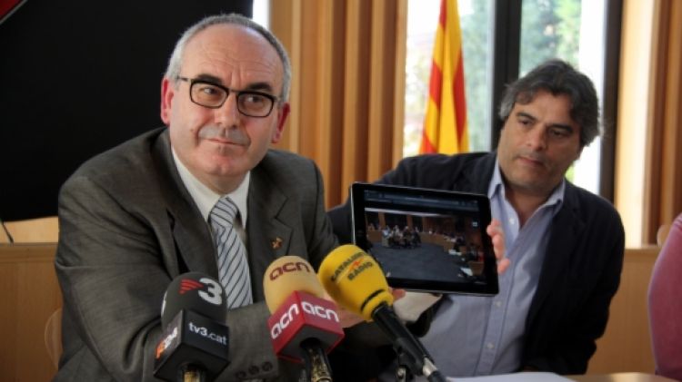 Josep Marigó defensant-se davant la premsa d'una imputació (arxiu) © ACN