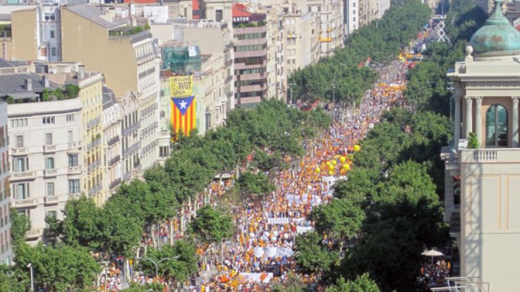 Panoràmica de la manifestació © Directe!cat