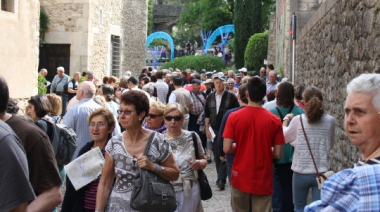 Milers de persones van visitar la mostra 'Girona, Temps de Flors' el primer cap de setmana © ACN