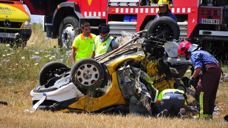 L'accident ha tingut lloc a la carretera que va de la C-65 al nucli de Llagostera © ACN