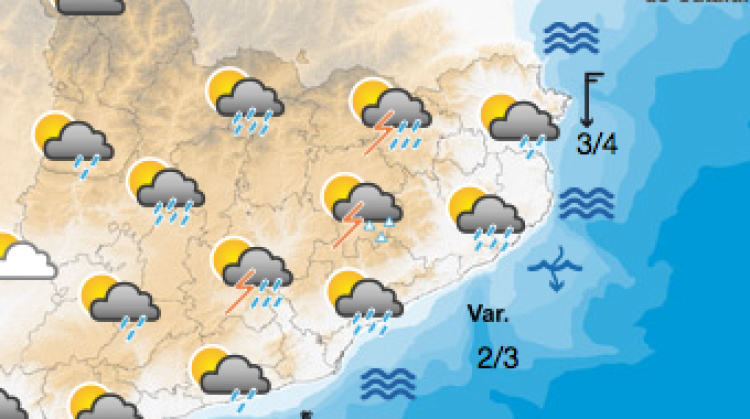Previsió per demà a la tarda