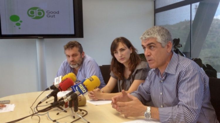 L'empresa gironina GoodGut presentant el nou sistema de detecció del càncer de còlon © ACN
