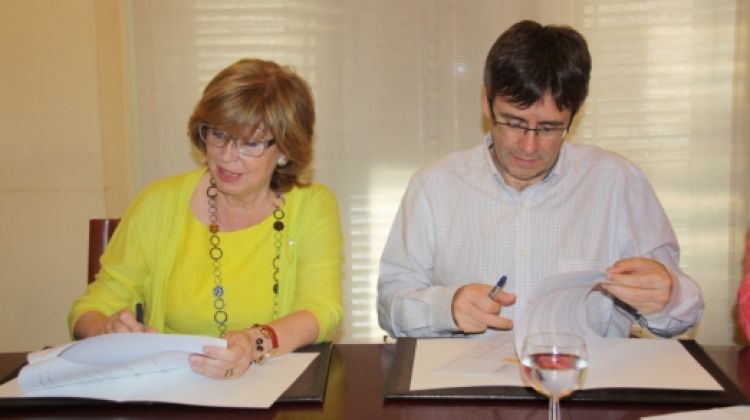La consellera d'Ensenyament, Irene Rigau, i l'alcalde de Girona, Carles Puigdemont © ACN