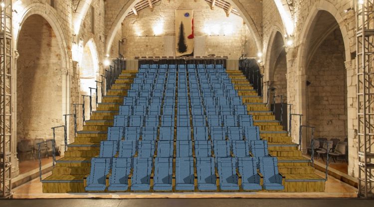 Girona adjudica la grada retràctil per guanyar versatilitat a l’auditori de la Mercè