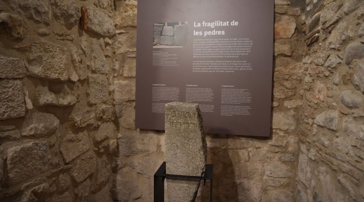 El Museu d'Història dels Jueus de Girona incorpora una làpida medieval procedent de Montjuïc