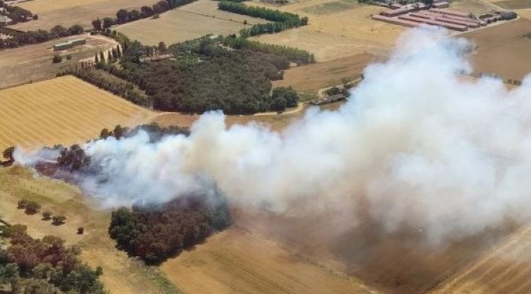 Estabilitzat l’incendi de Canapost que ha obligat a confinar temporalment els veïns del nucli